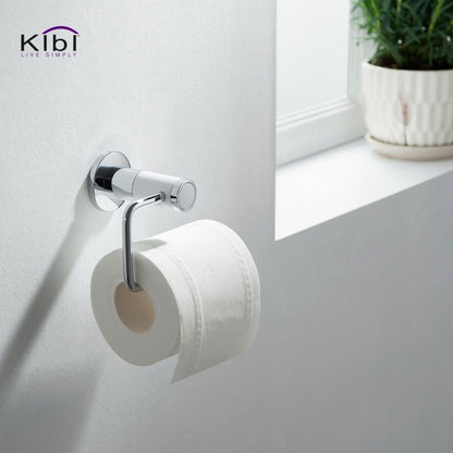 KIBI Abaco Bathroom Tissue Holder in Chrome White Finish