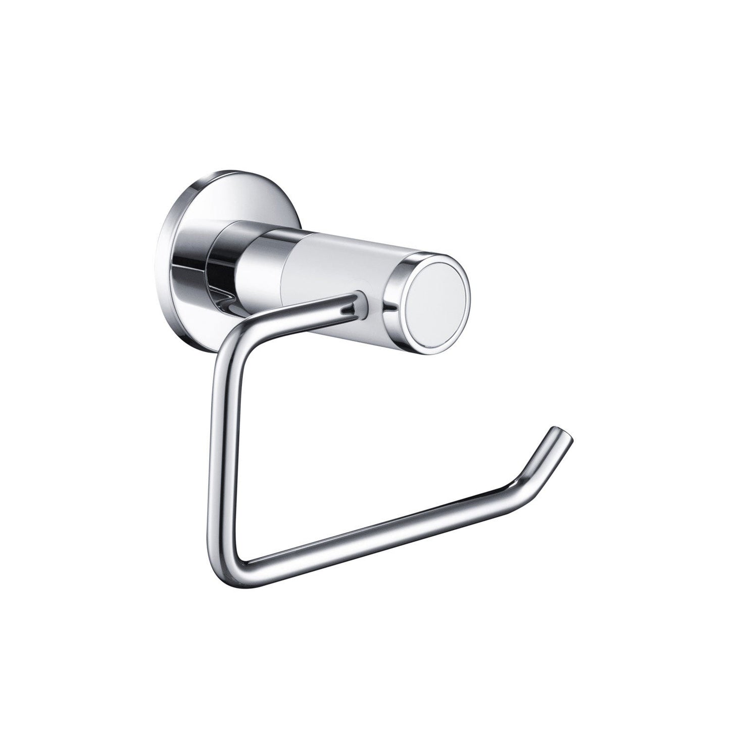 KIBI Abaco Bathroom Tissue Holder in Chrome White Finish