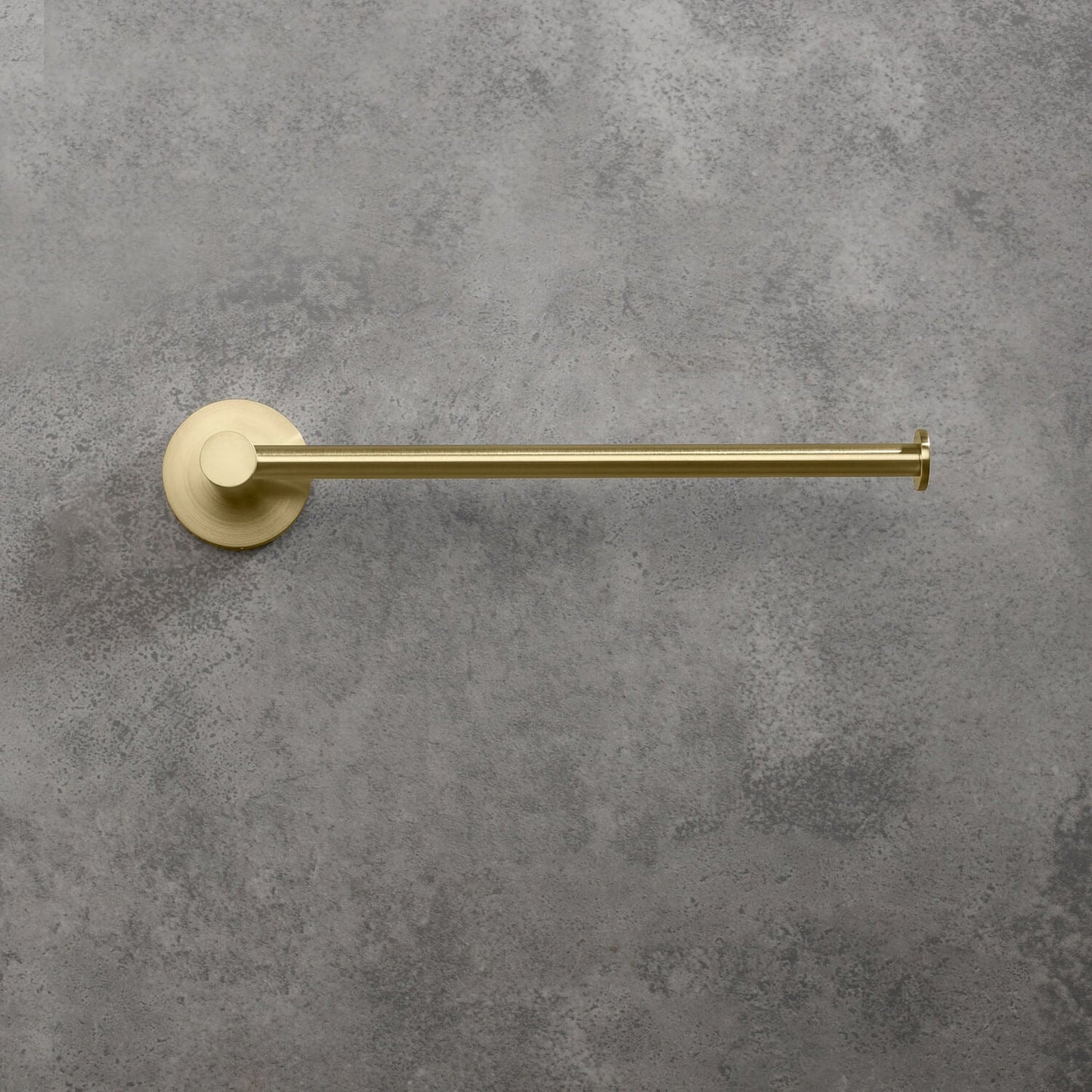 KIBI Circular 10" Brass Bathroom Towel Bar in Brushed Gold Finish