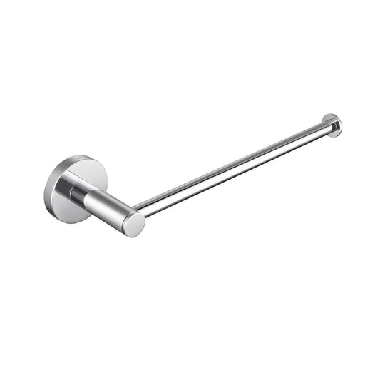 KIBI Circular 10" Brass Bathroom Towel Bar in Chrome Finish