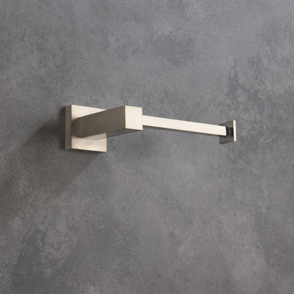 KIBI Cube Brass Bathroom Tissue Holder in Brushed Nickel Finish