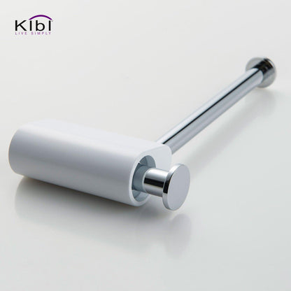 KIBI Volcano Brass Bathroom Tissue Holder in Chrome White Finish