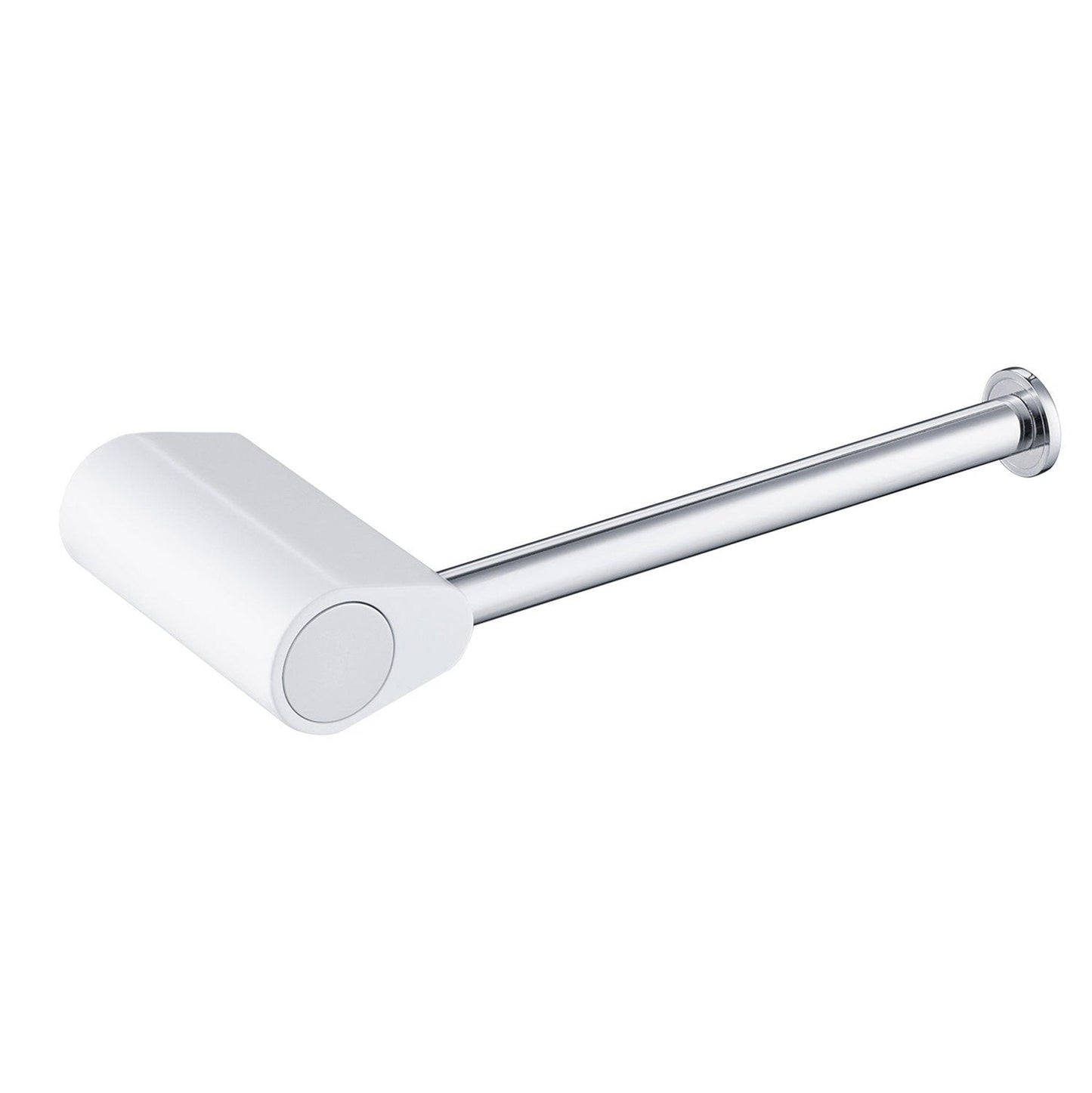 KIBI Volcano Brass Bathroom Tissue Holder in Chrome White Finish