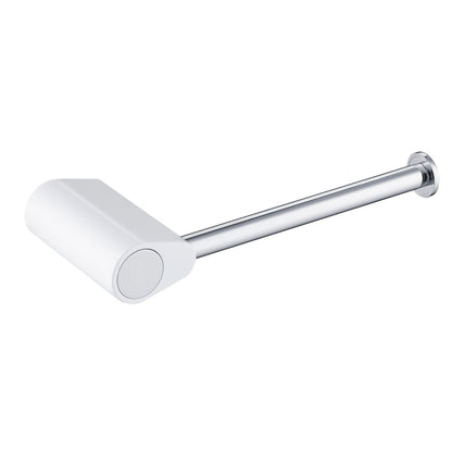 KIBI Volcano Brass Bathroom Tissue Holder in Chrome White Finish