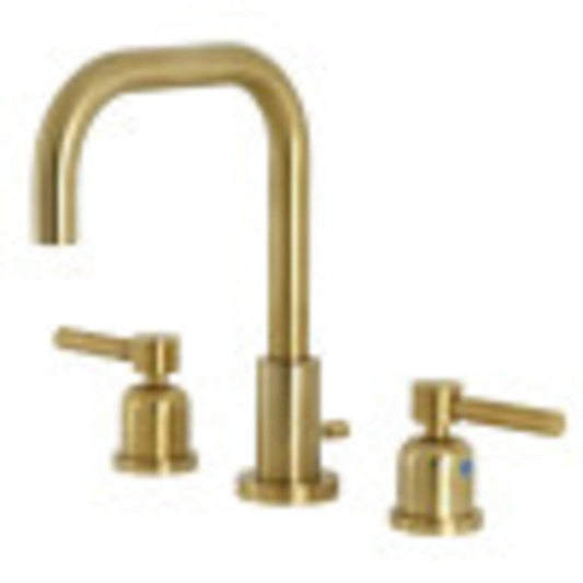 Kingston Brass FSC8933DL Concord Widespread Bathroom Faucet with Brass Pop-Up, Brushed Brass