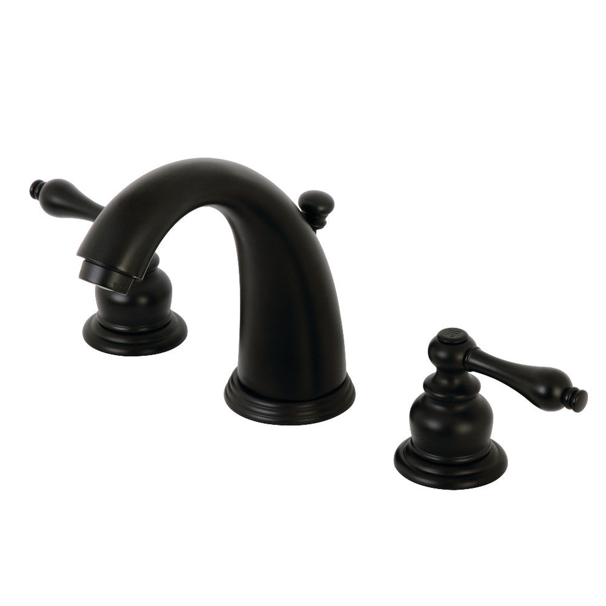 Kingston Brass KB980AL Victorian 2-Handle 8 in. Widespread Bathroom Faucet, Matte Black