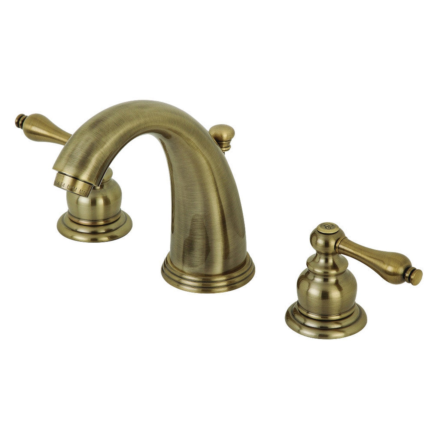 Kingston Brass KB983ALAB Victorian 2-Handle 8 in. Widespread Bathroom Faucet, Antique Brass