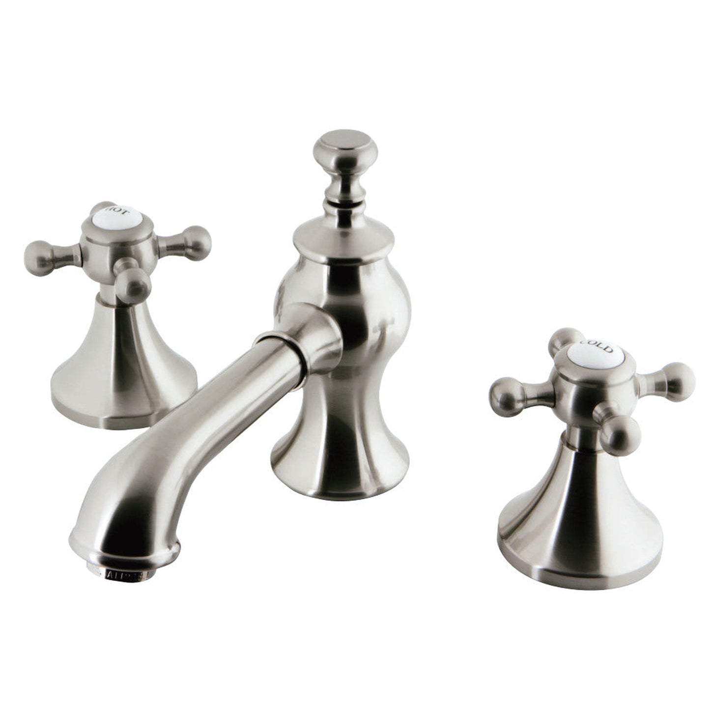 Kingston Brass KC7068BX 8 in. Widespread Bathroom Faucet, Brushed Nickel