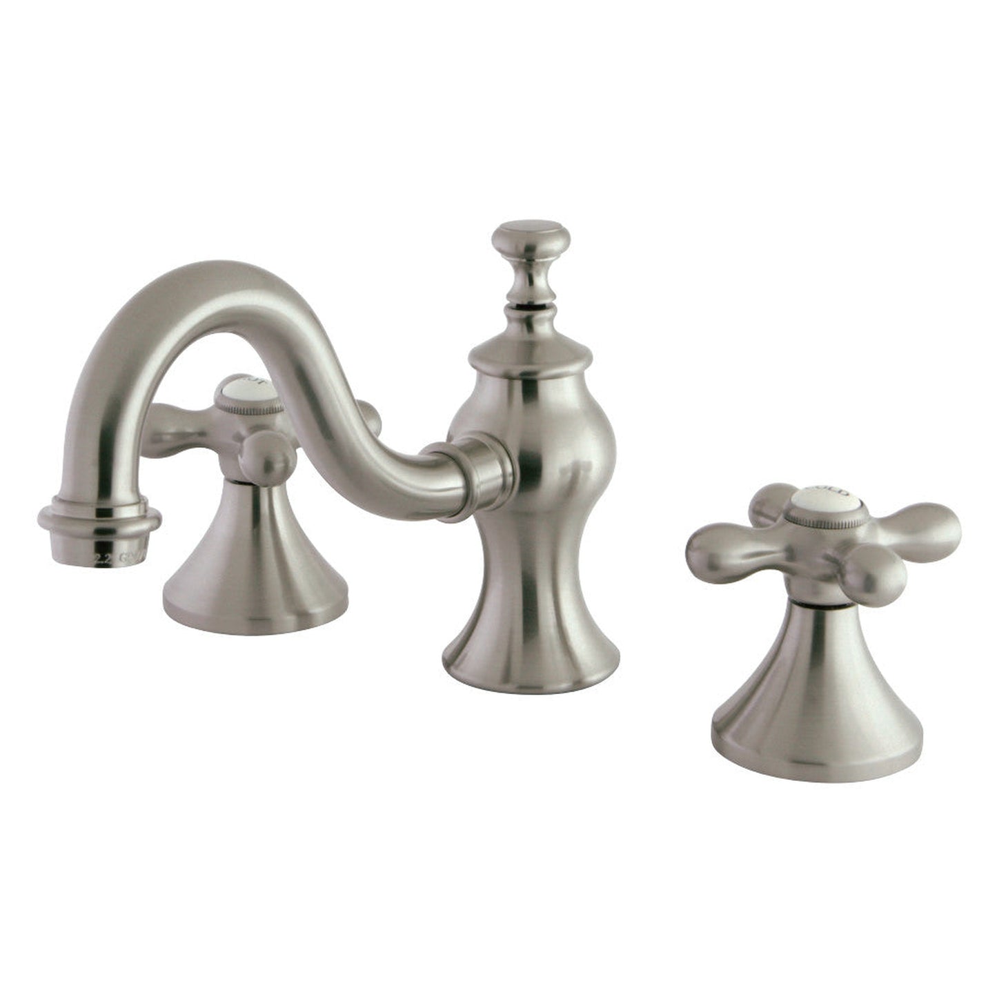 Kingston Brass KC7168AX 8 in. Widespread Bathroom Faucet, Brushed Nickel