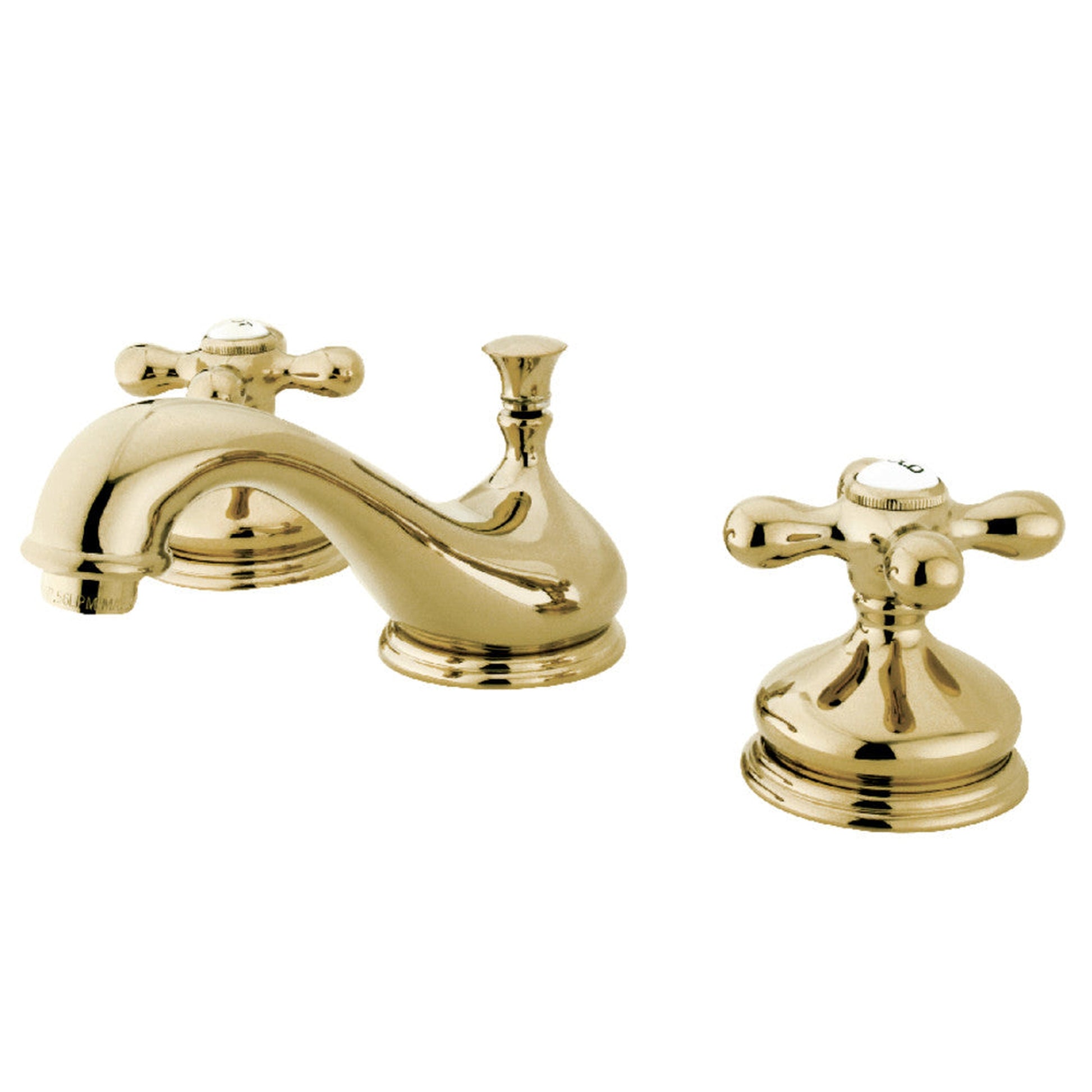 Kingston Brass KS1162AX 8 in. Widespread Bathroom Faucet, Polished Brass