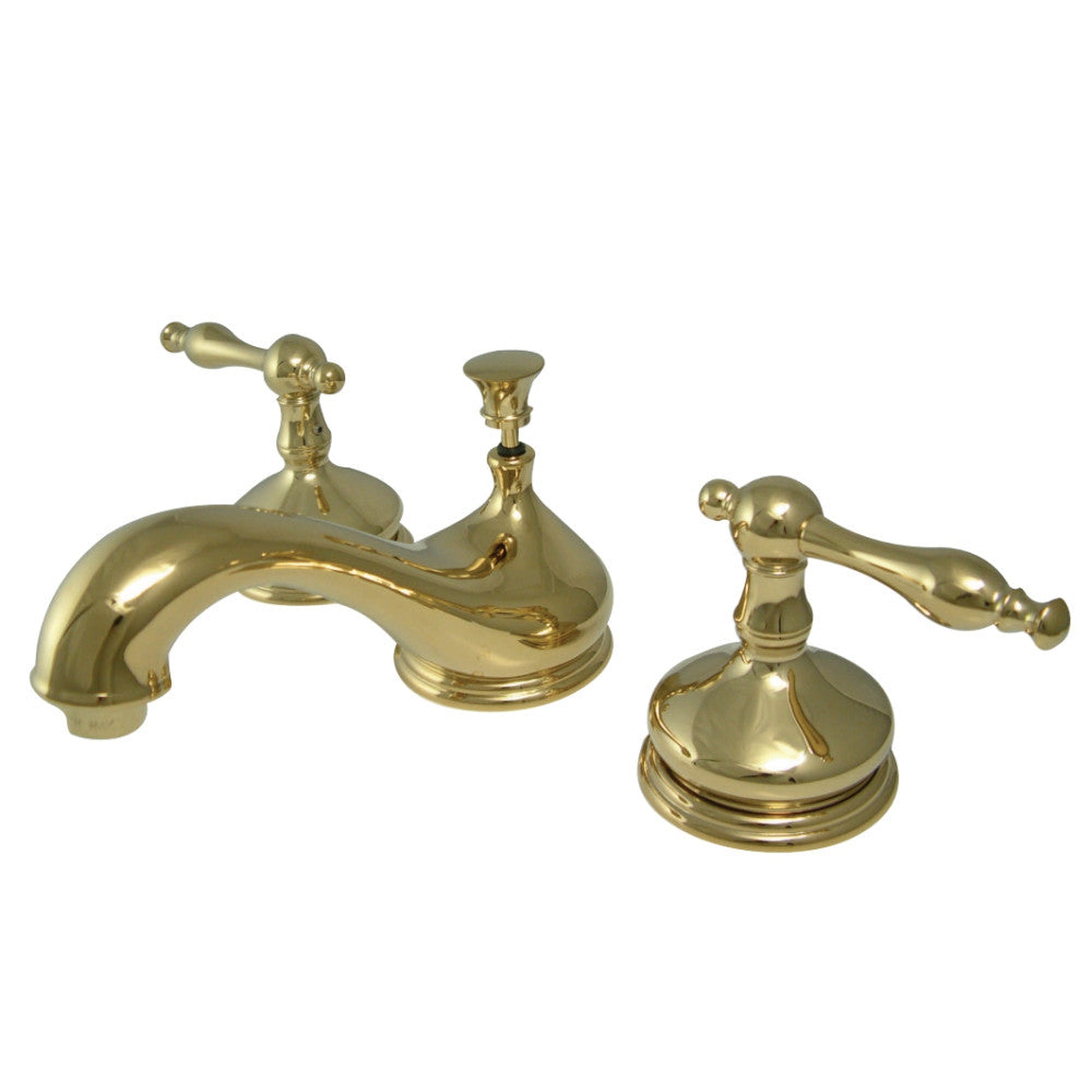 Kingston Brass KS1162NL 8 in. Widespread Bathroom Faucet, Polished Brass