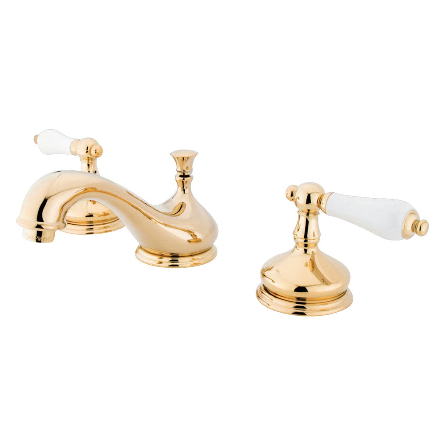 Kingston Brass KS1162PL 8 in. Widespread Bathroom Faucet, Polished Brass