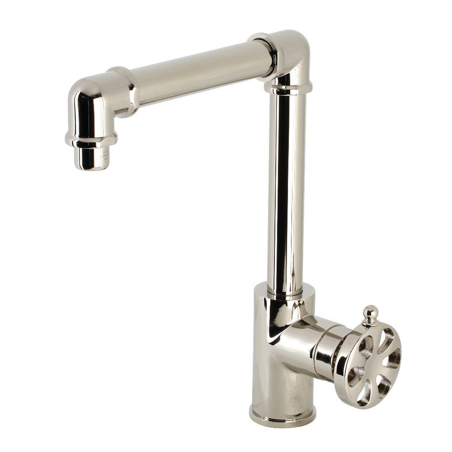 Kingston Brass KS144RXPN Belknap Single-Handle Bathroom Faucet with Push Pop-Up, Polished Nickel