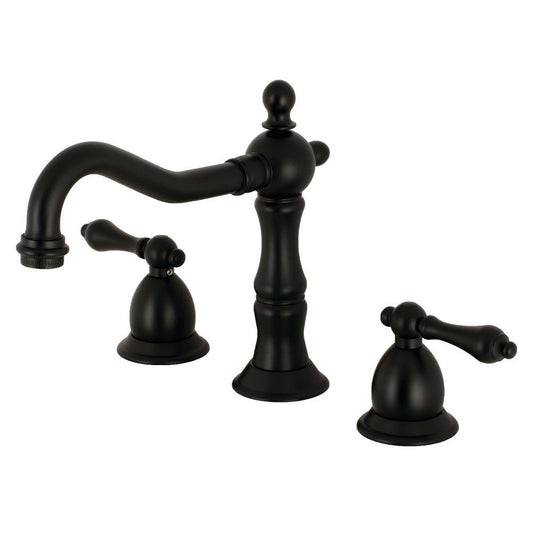 Kingston Brass KS1970AL 8 in. Widespread Bathroom Faucet, Matte Black