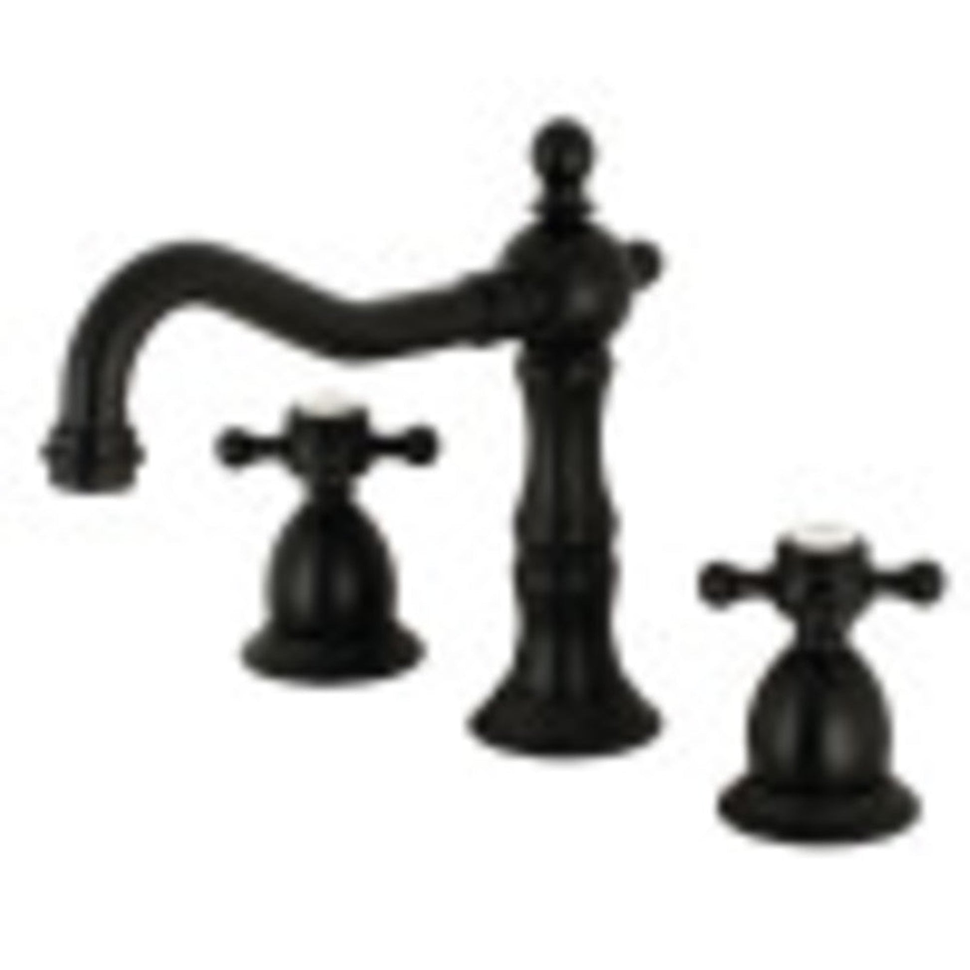 Kingston Brass KS1970BX 8 in. Widespread Bathroom Faucet, Matte Black