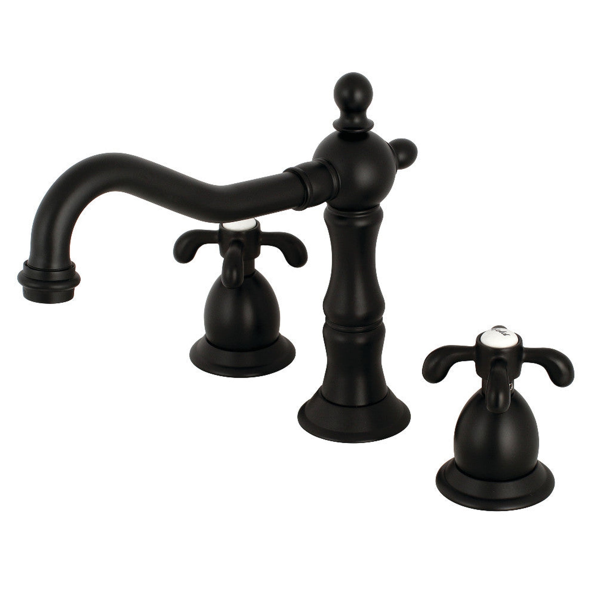 Kingston Brass KS1970TX 8 in. Widespread Bathroom Faucet, Matte Black