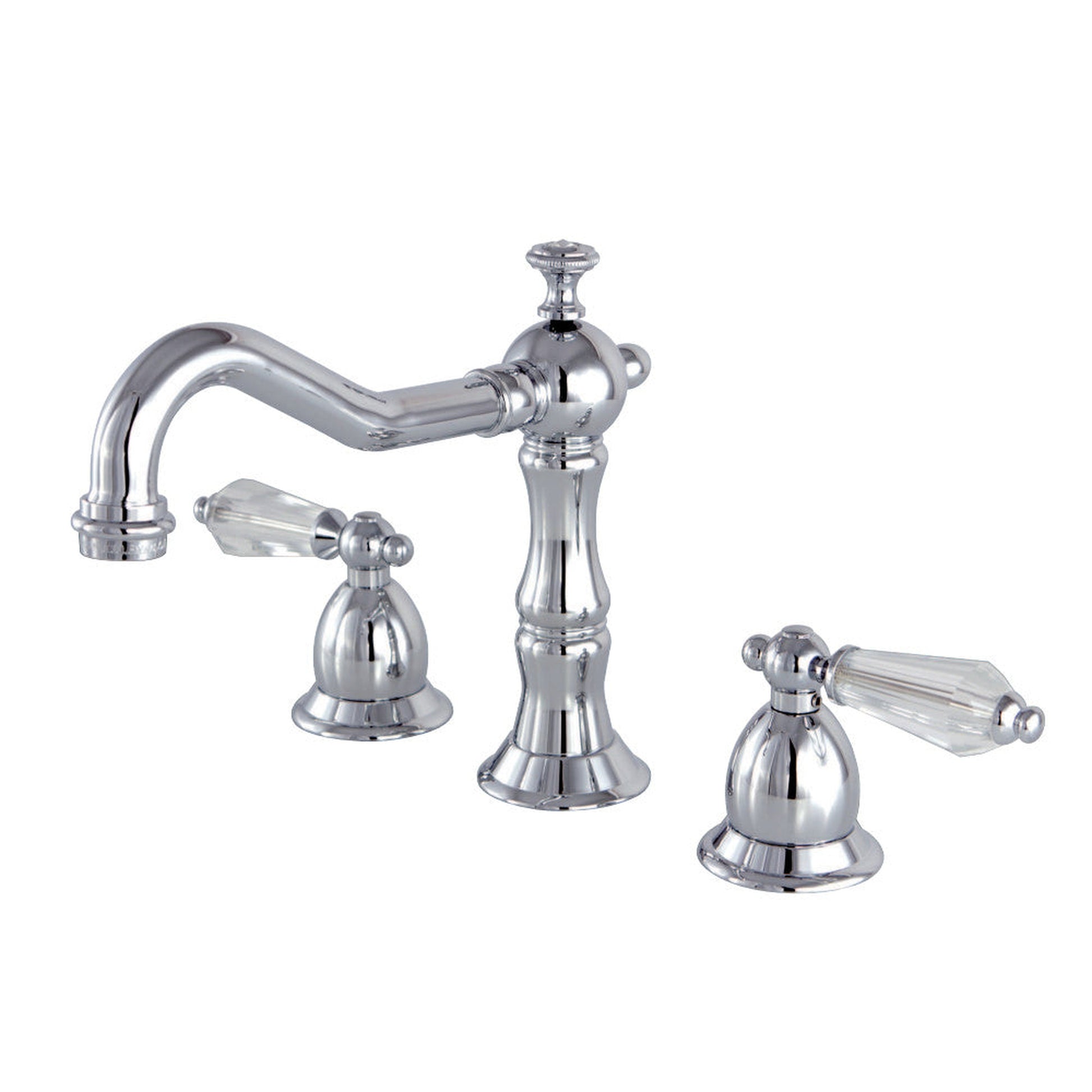 Kingston Brass KS1971WLL 8 in. Widespread Bathroom Faucet, Polished Chrome