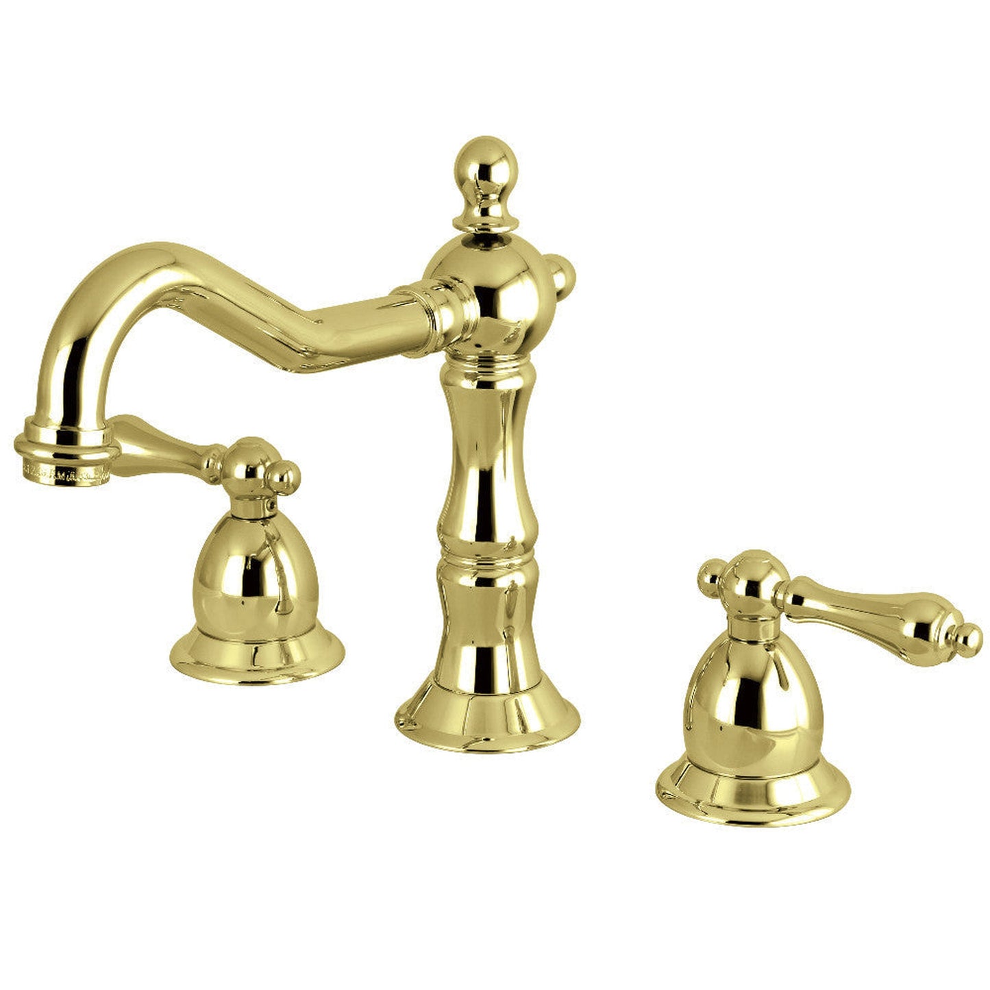 Kingston Brass KS1972AL 8 in. Widespread Bathroom Faucet, Polished Brass