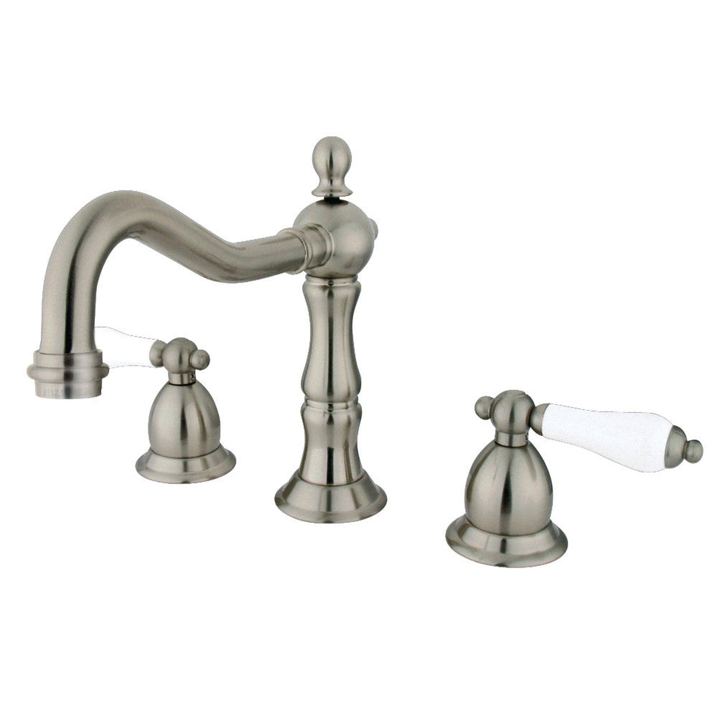 Kingston Brass KS1978PL 8 in. Widespread Bathroom Faucet, Brushed Nickel