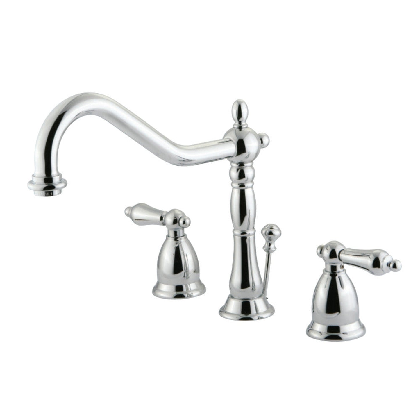 Kingston Brass KS1991AL 8 in. Widespread Bathroom Faucet, Polished Chrome