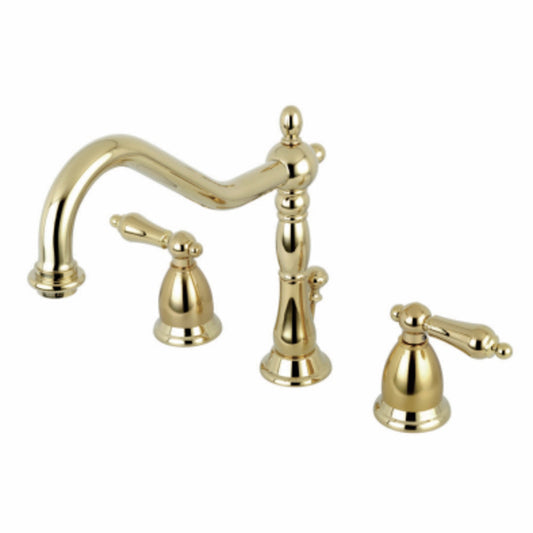 Kingston Brass KS1992AL 8 in. Widespread Bathroom Faucet, Polished Brass