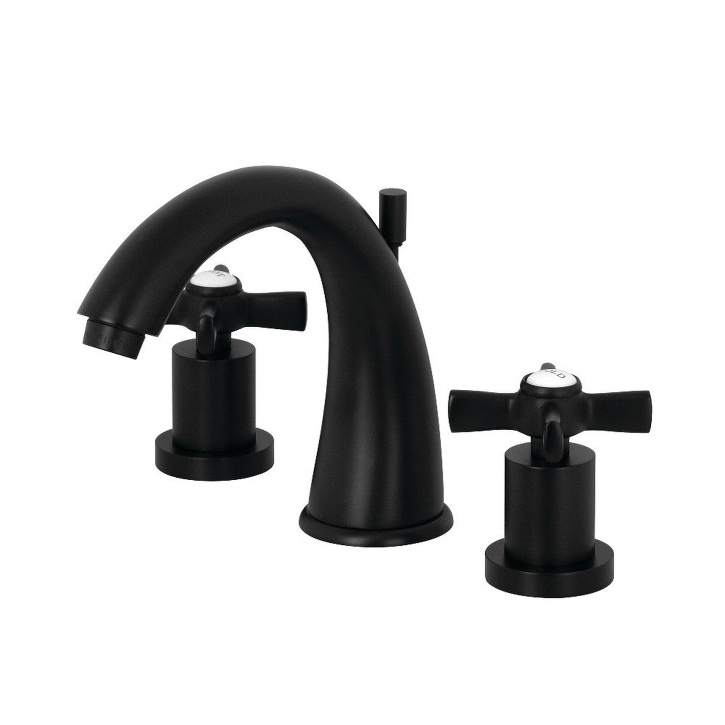 Kingston Brass KS2960ZX 8 in. Widespread Bathroom Faucet, Matte Black