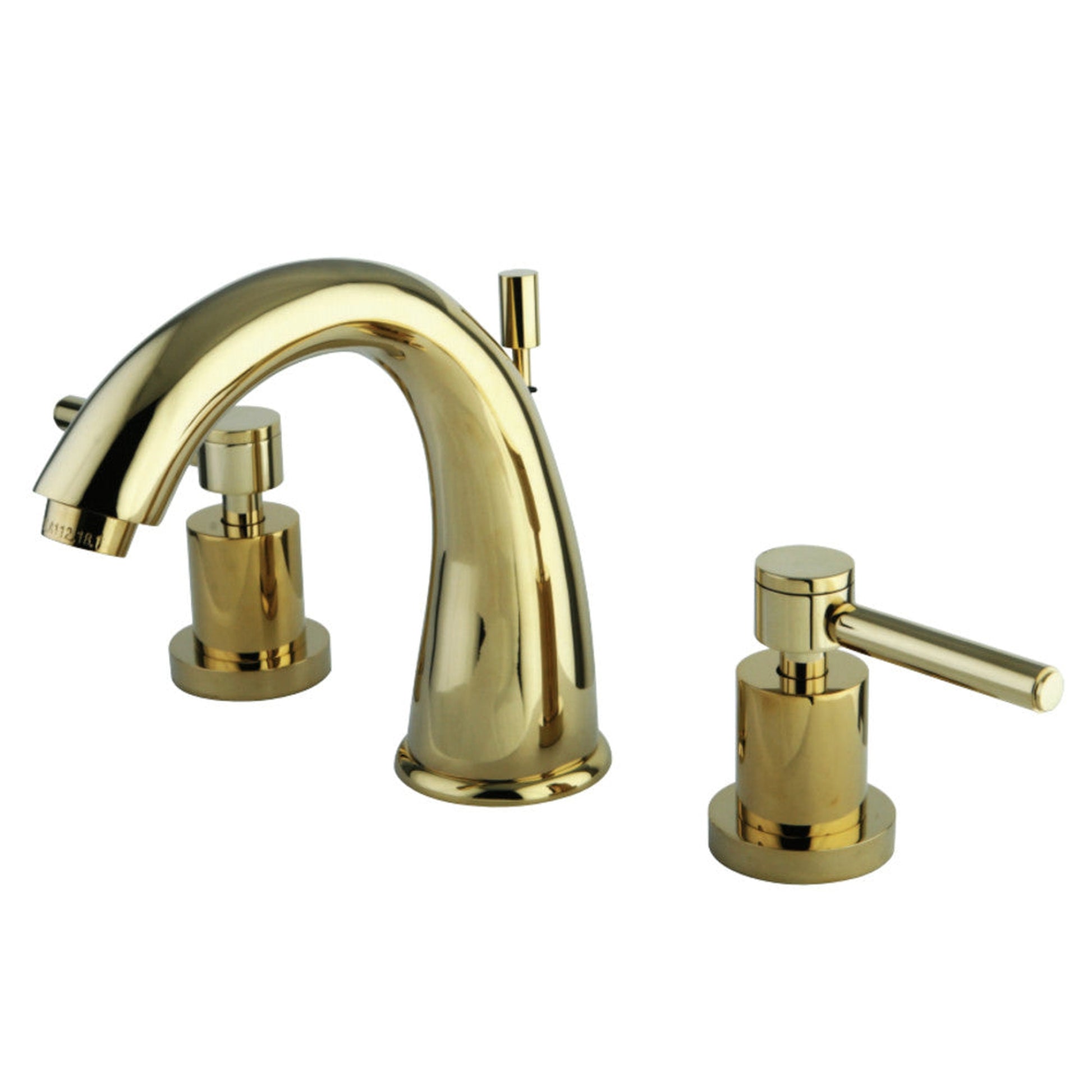 Kingston Brass KS2962DL 8 in. Widespread Bathroom Faucet, Polished Brass