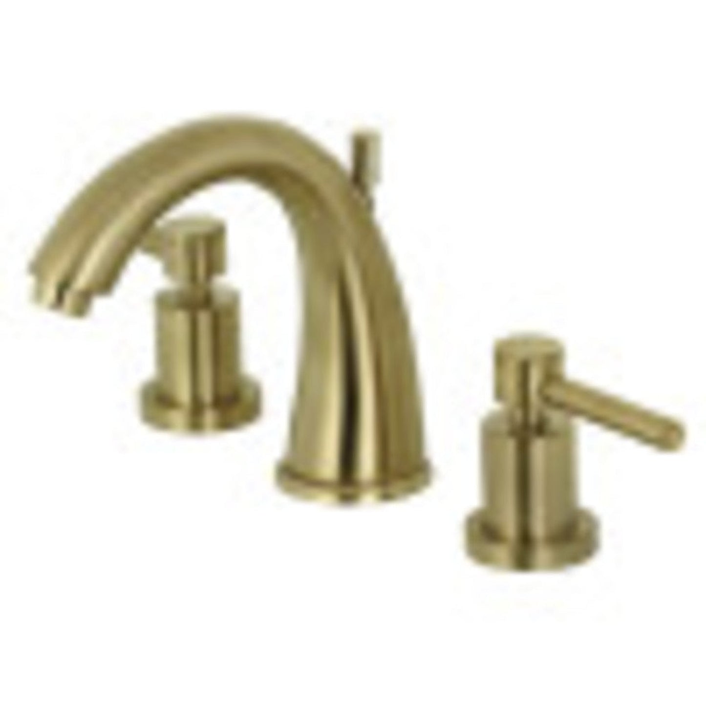 Kingston Brass KS2967DL 8 in. Widespread Bathroom Faucet, Brushed Brass