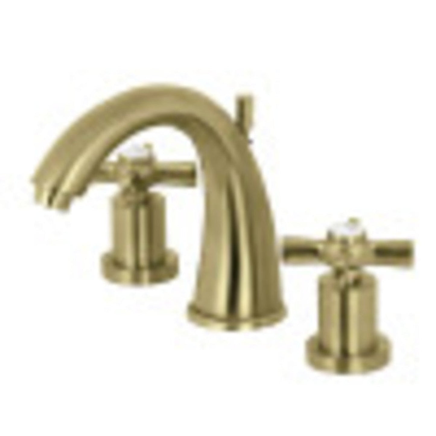 Kingston Brass KS2967ZX 8 in. Widespread Bathroom Faucet, Brushed Brass