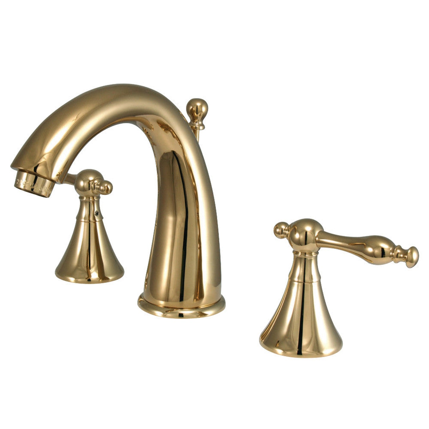 Kingston Brass KS2972NL 8 in. Widespread Bathroom Faucet, Polished Brass