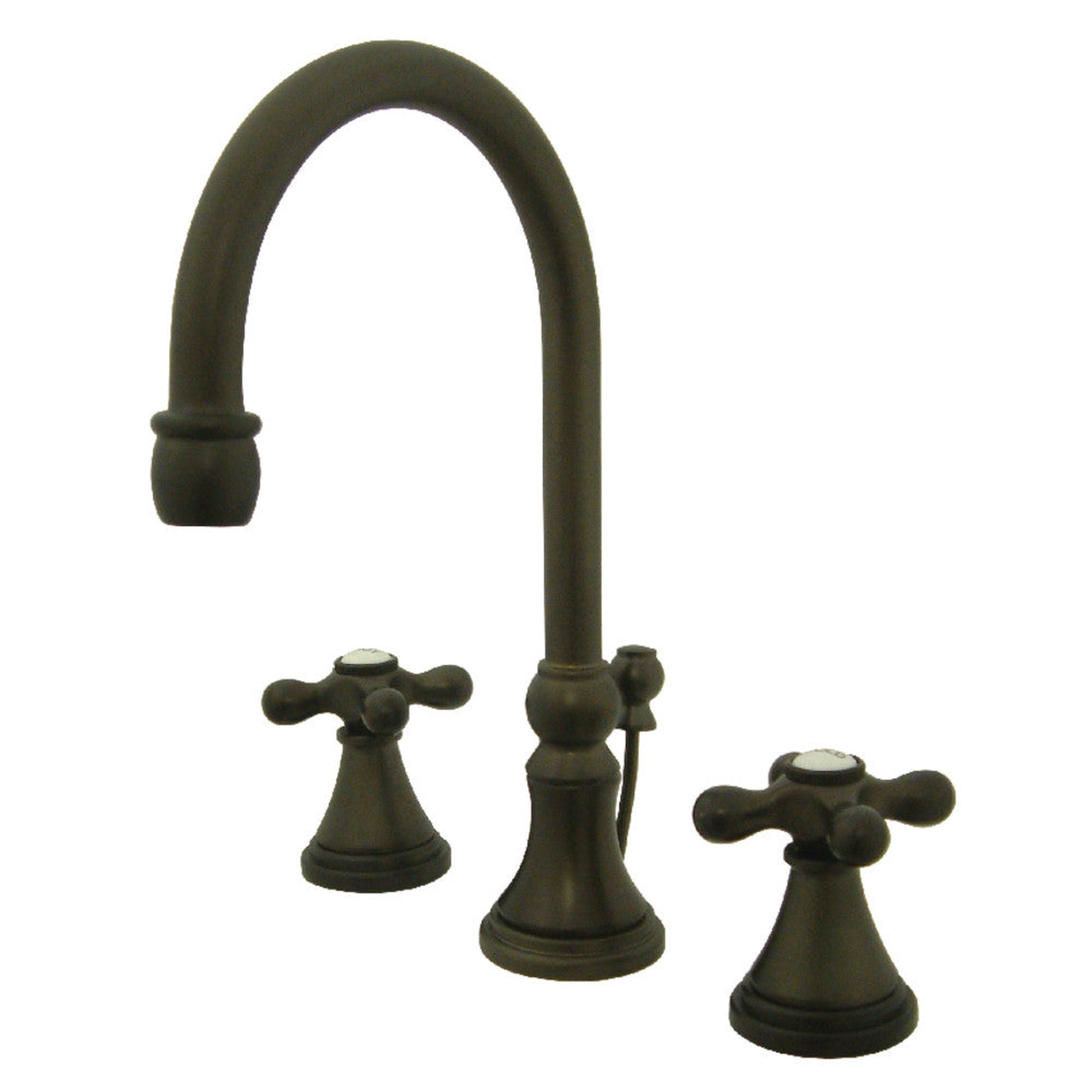 Kingston Brass KS2985AX Governor Widespread Bathroom Faucet with Brass Pop-Up, Oil Rubbed Bronze