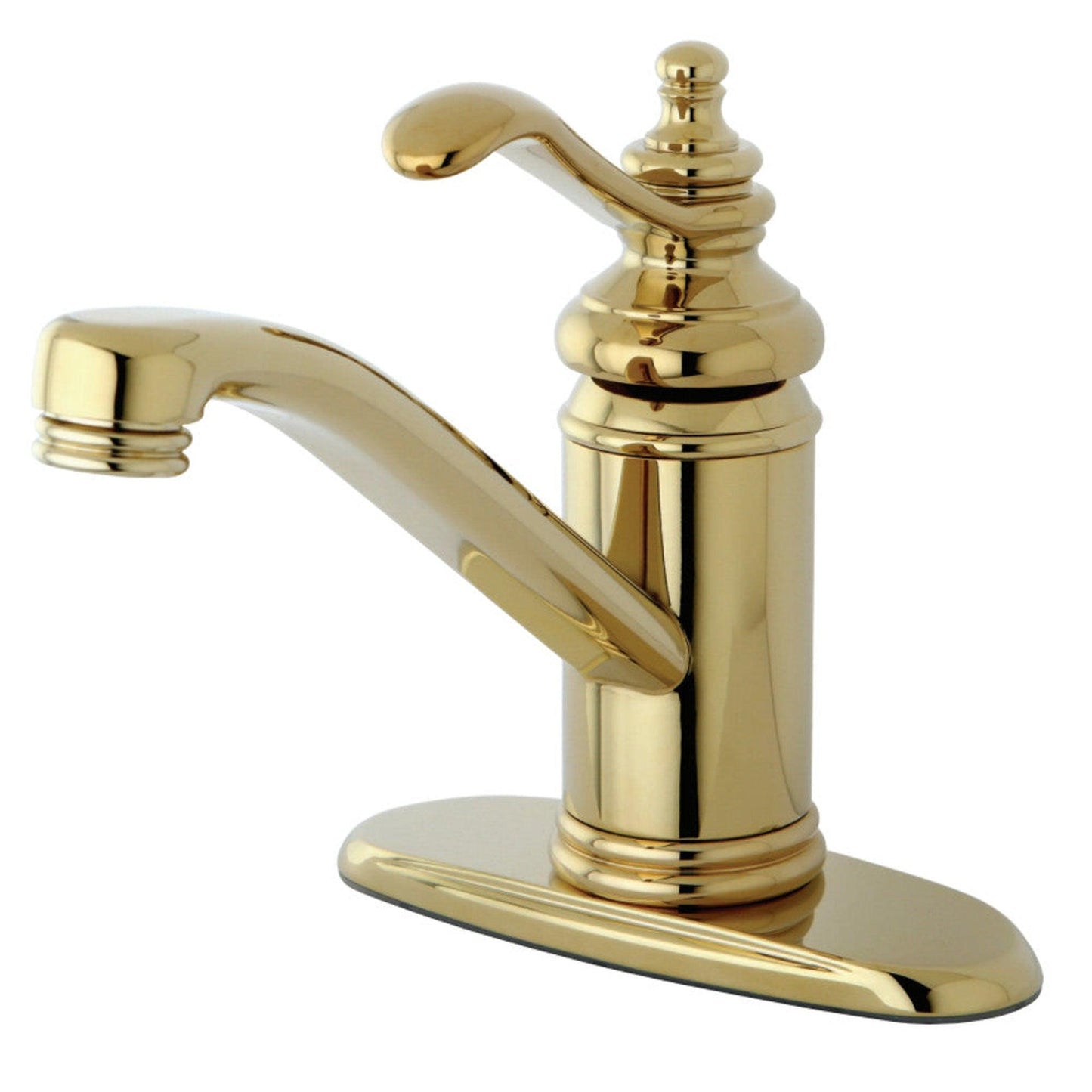 Kingston Brass KS3402TL Templeton 4" Single Handle Bathroom Faucet, Polished Brass