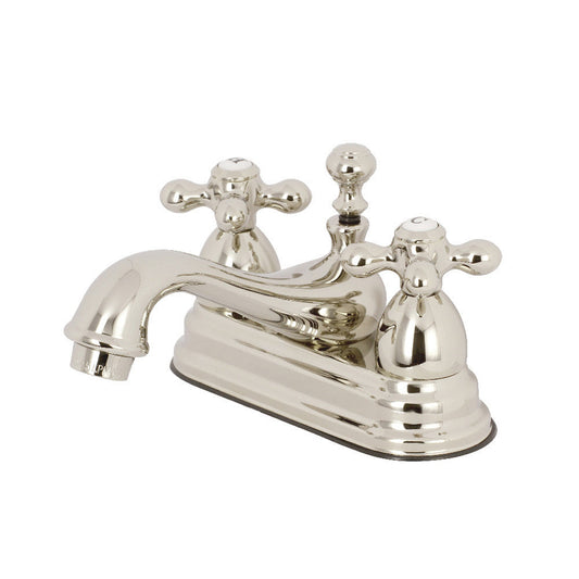 Kingston Brass KS3606AX 4 in. Centerset Bathroom Faucet, Polished Nickel