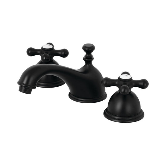 Kingston Brass KS3960AX 8 in. Widespread Bathroom Faucet, Matte Black