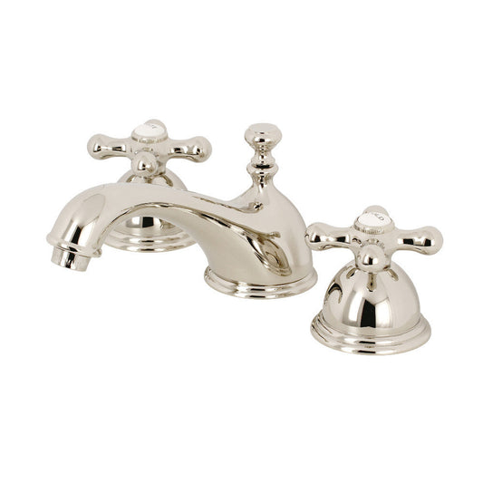 Kingston Brass KS3966AX 8 in. Widespread Bathroom Faucet, Polished Nickel