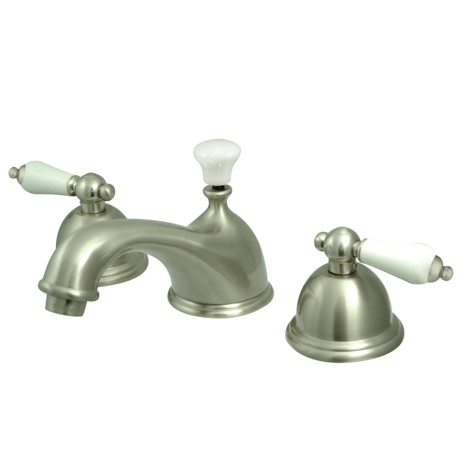 Kingston Brass KS3968PL 8 in. Widespread Bathroom Faucet, Brushed Nickel