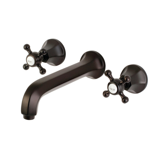 Kingston Brass KS4125BX Wall Mount Bathroom Faucet, Oil Rubbed Bronze