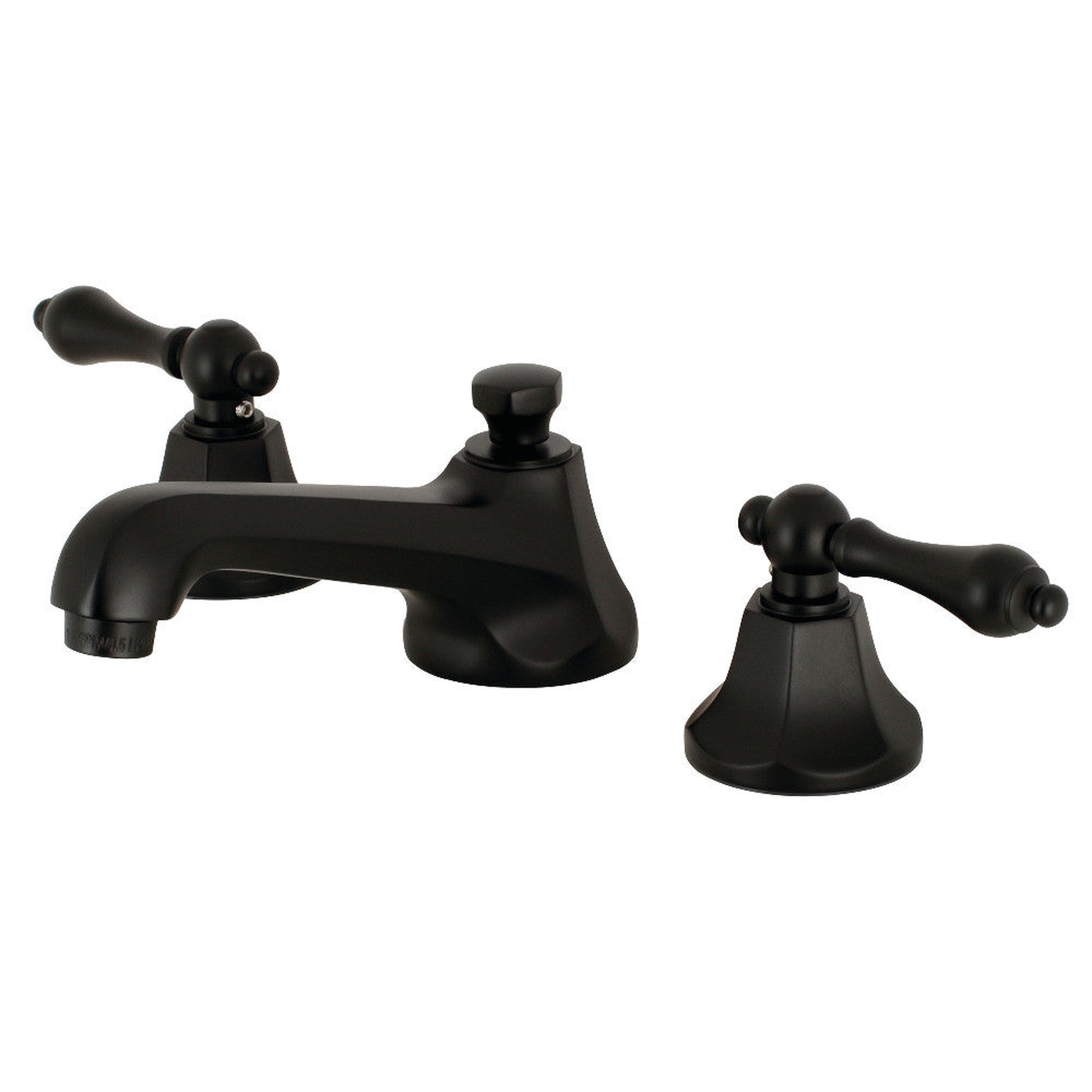 Kingston Brass KS4460AL 8 in. Widespread Bathroom Faucet, Matte Black