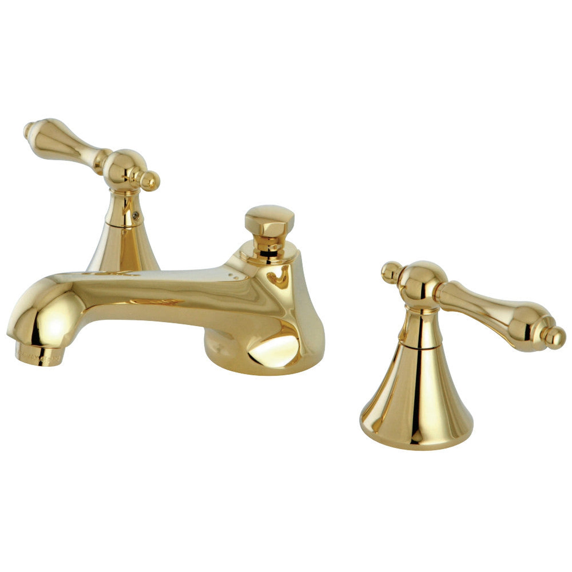 Kingston Brass KS4472AL 8 in. Widespread Bathroom Faucet, Polished Brass