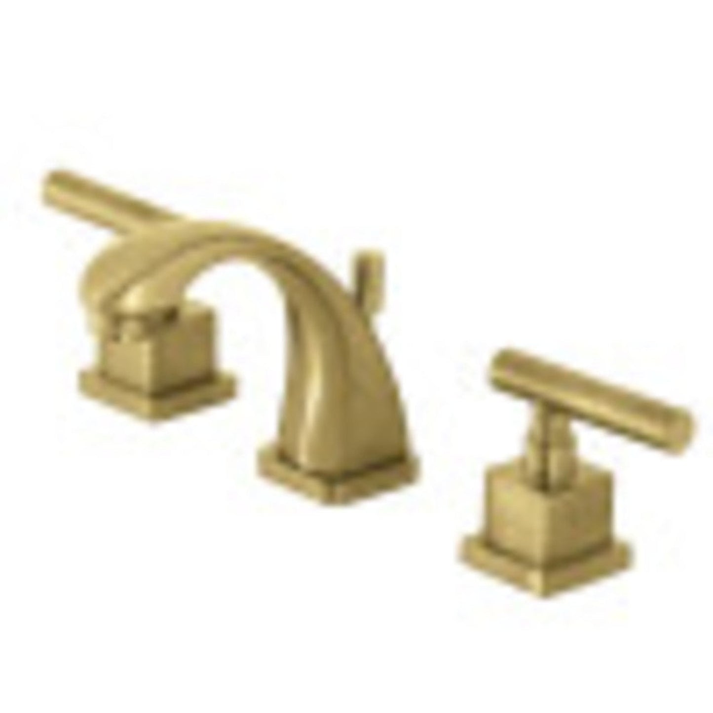 Kingston Brass KS4947CQL Claremont 8 in. Widespread Bathroom Faucet, Brushed Brass
