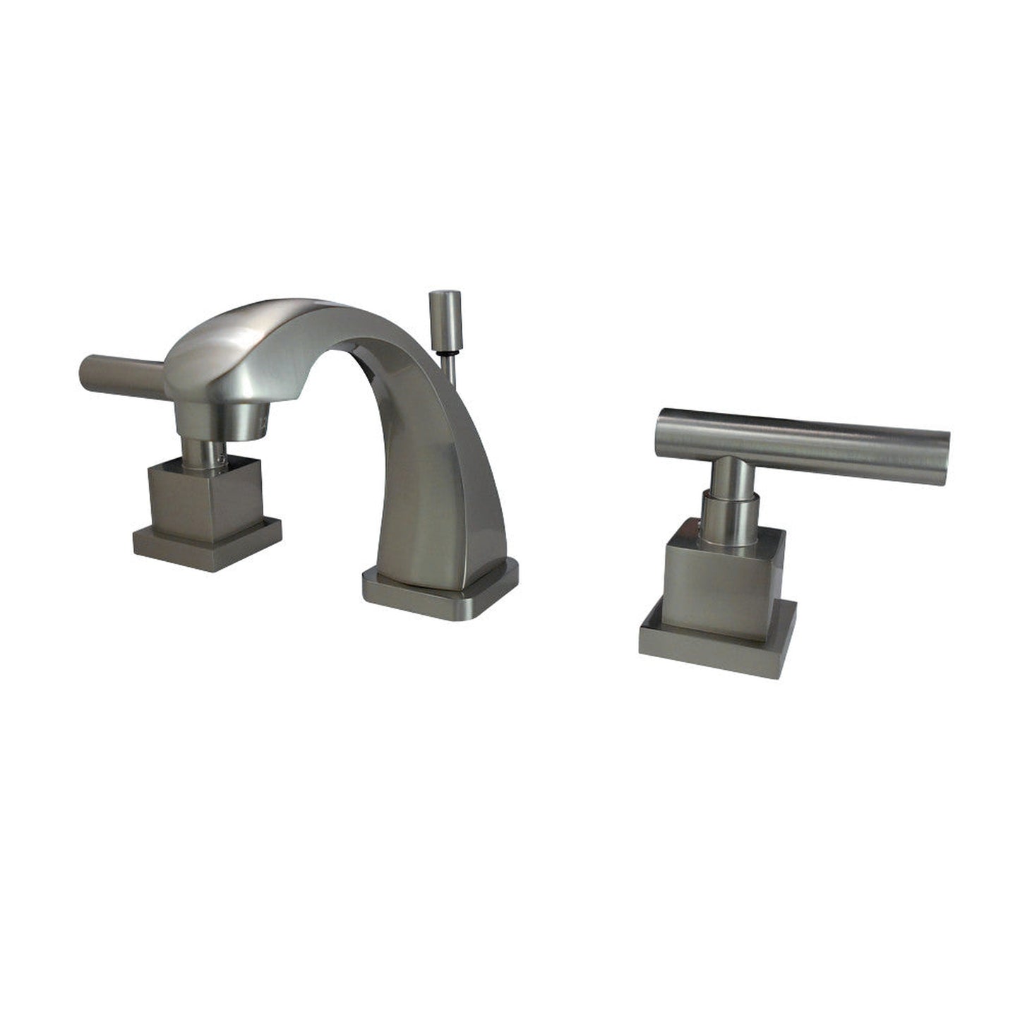 Kingston Brass KS4948CQL Claremont 8 in. Widespread Bathroom Faucet, Brushed Nickel