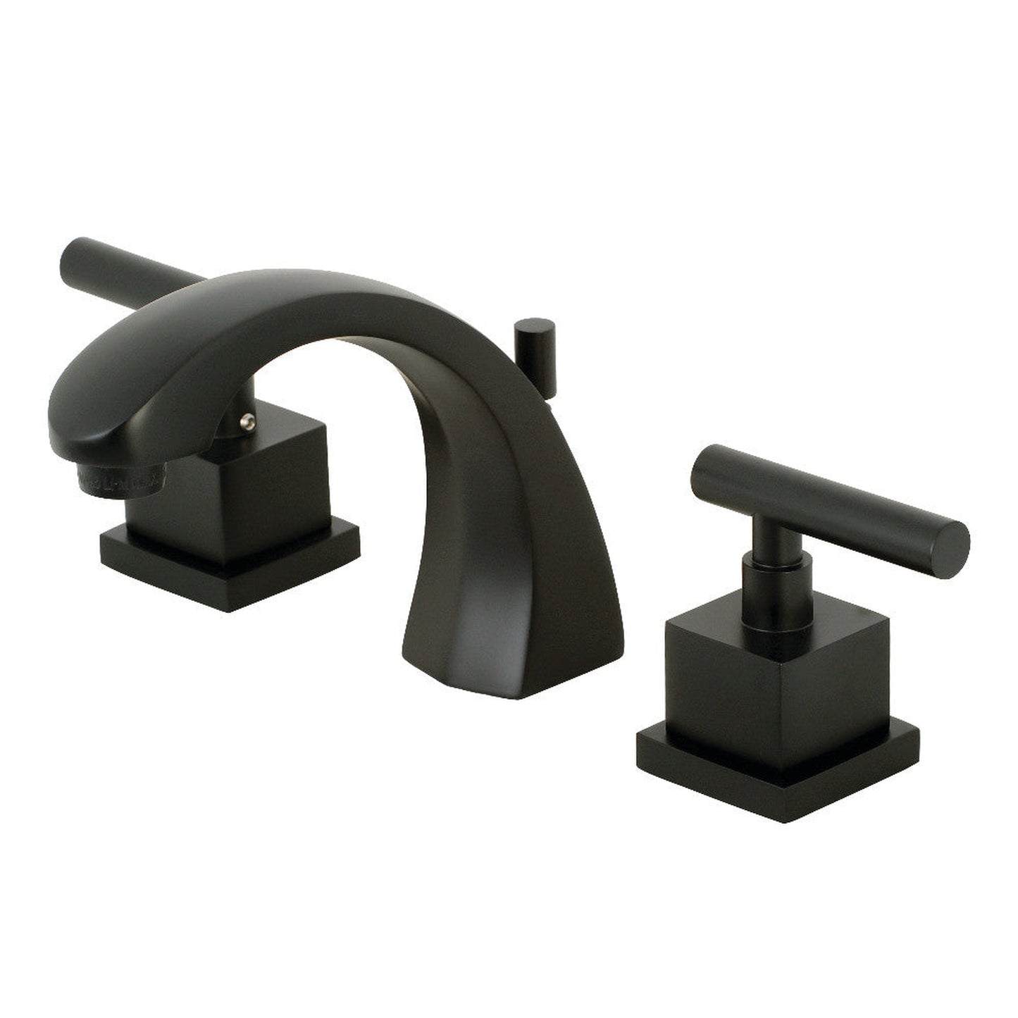 Kingston Brass KS4980CQL Claremont 8" Widespread Bathroom Faucet, Matte Black