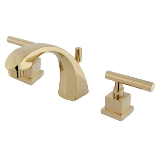 Kingston Brass KS4982CQL 8 in. Widespread Bathroom Faucet, Polished Brass