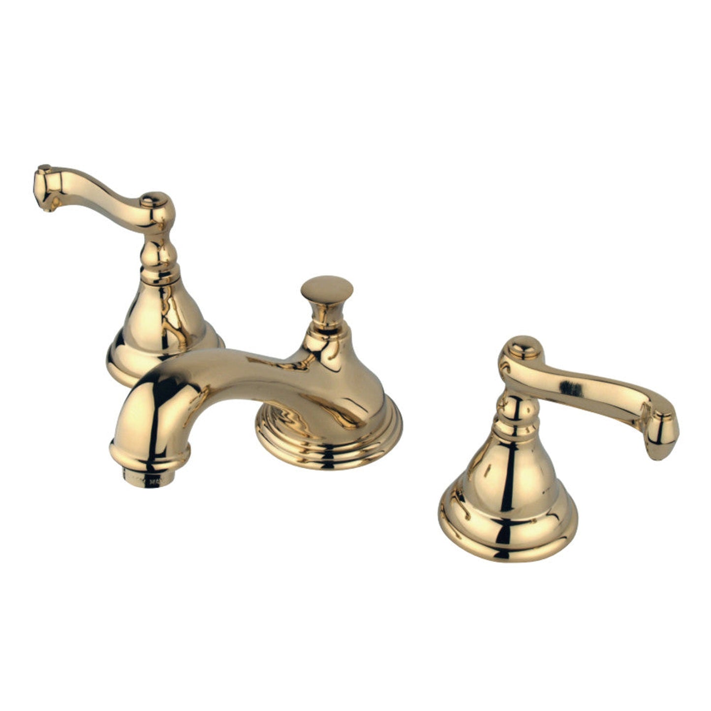 Kingston Brass KS5562FL 8 in. Widespread Bathroom Faucet, Polished Brass