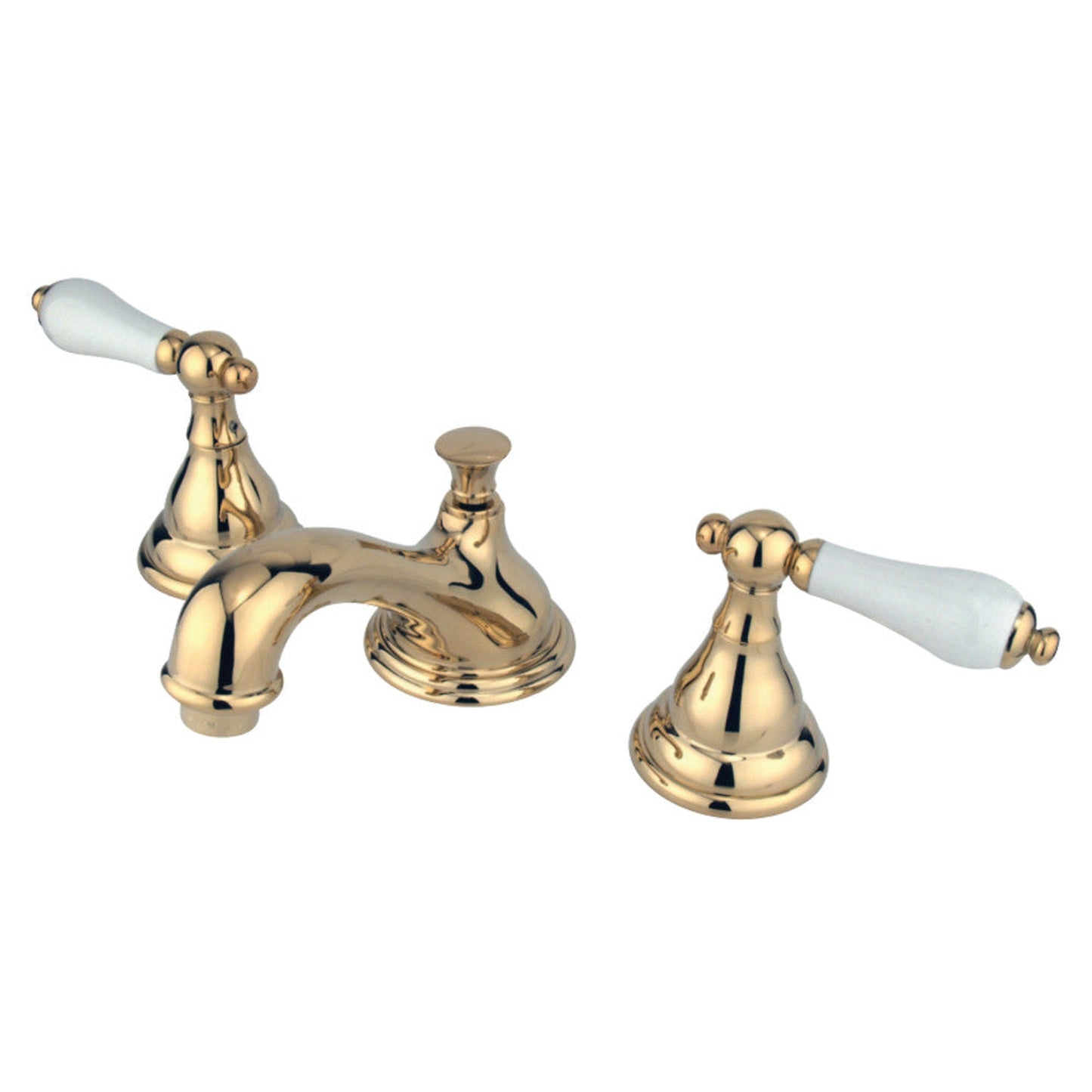 Kingston Brass KS5562PL 8 in. Widespread Bathroom Faucet, Polished Brass