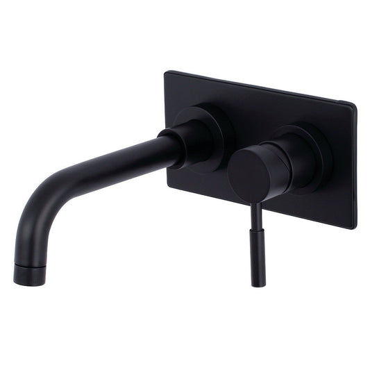 Kingston Brass KS8110DL Single-Handle Wall Mount Bathroom Faucet, Matte Black