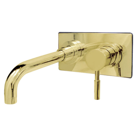 Kingston Brass KS8112DL Single-Handle Wall Mount Bathroom Faucet, Polished Brass