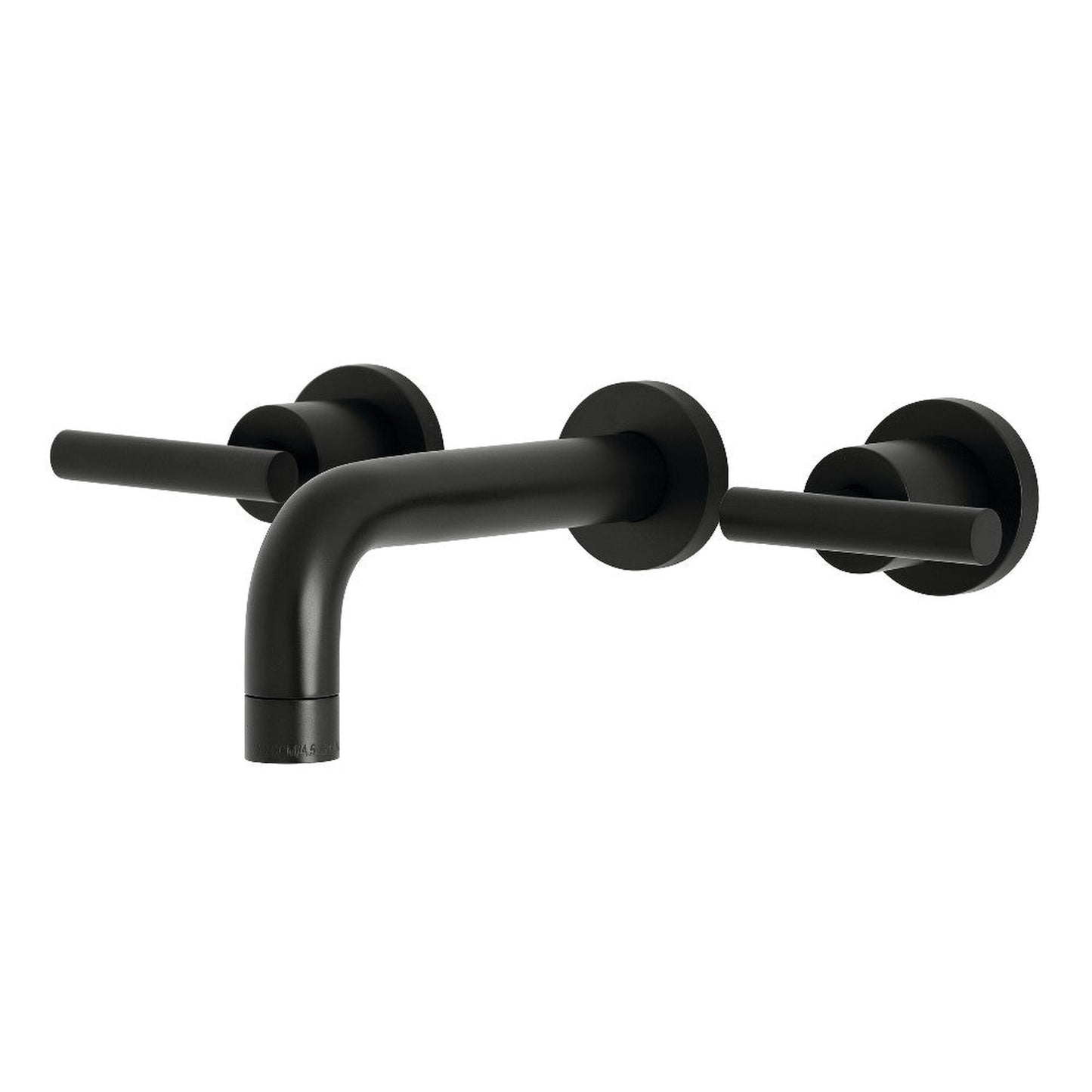 Kingston Brass KS8120CML Manhattan 2-Handle 8 in. Wall Mount Bathroom Faucet, Matte Black