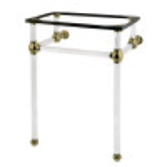 Kingston Brass VAH282033SB Templeton 24-Inch x 20-3/8-Inch x 33-1/4-Inch Acrylic Console Sink Legs, Brushed Brass