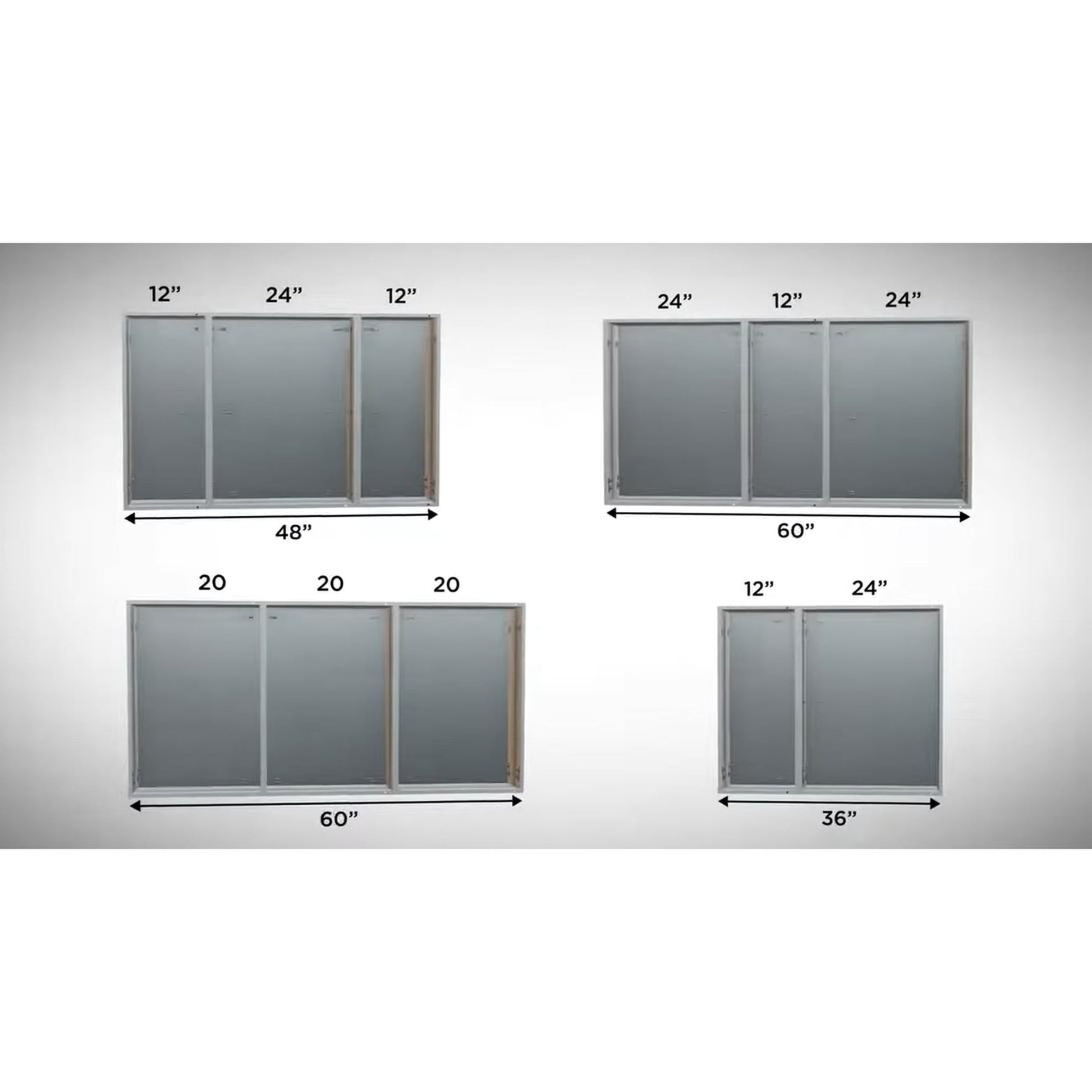 Krugg Reflections Plaza 15" x 30" Single Left Opening Rectangular Recessed/Surface-Mount Medicine Cabinet Mirror With Two Adjustable Shelves